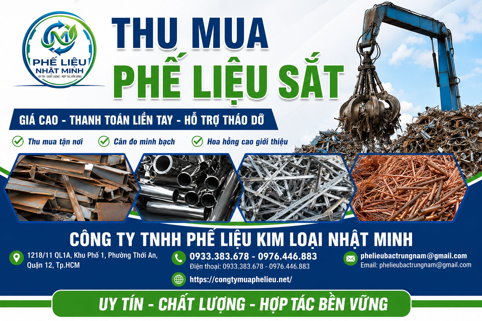Thu mua phế liệu sắt tại Nhật Minh