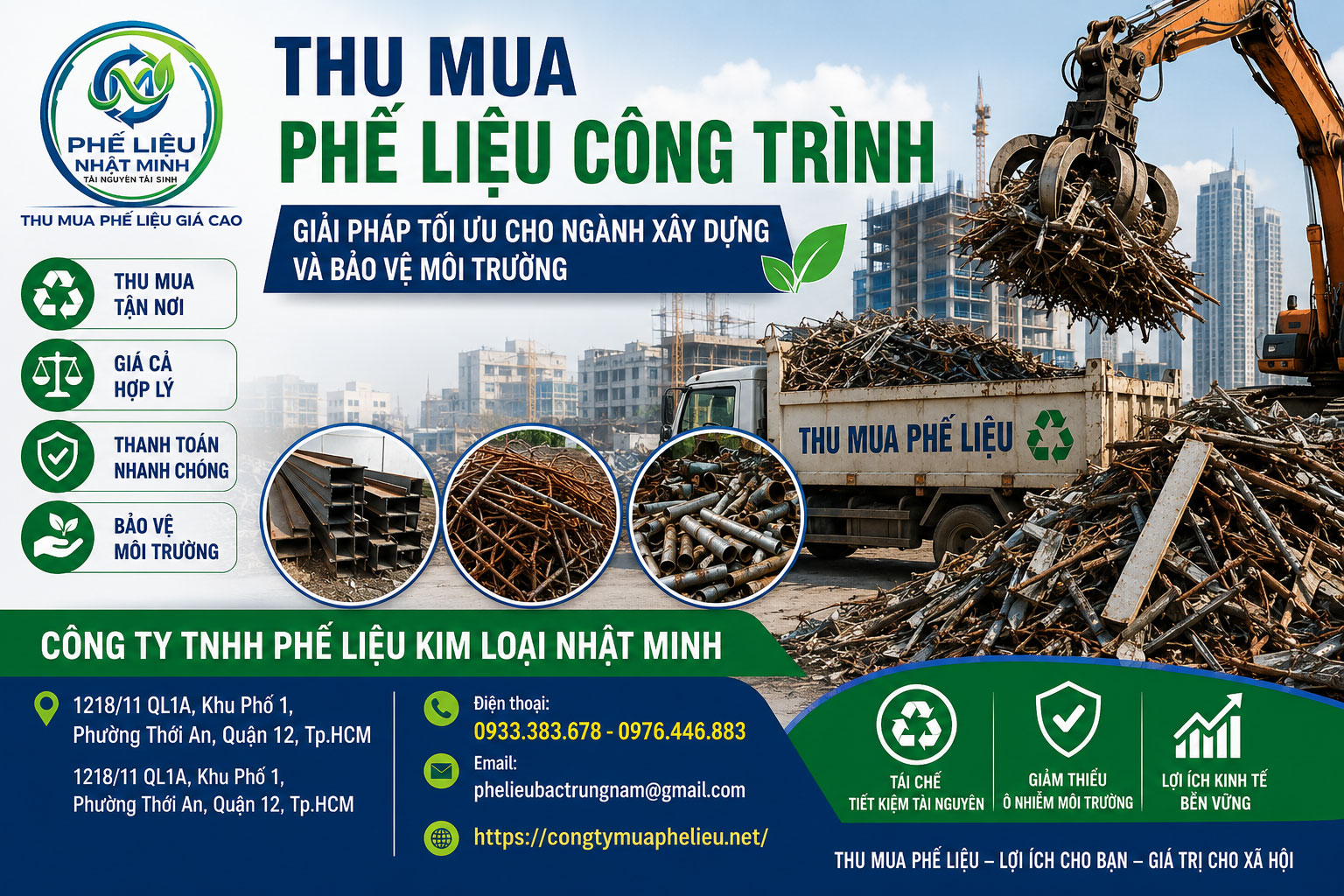 Thu mua phế liệu công trình tại Nhật Minh