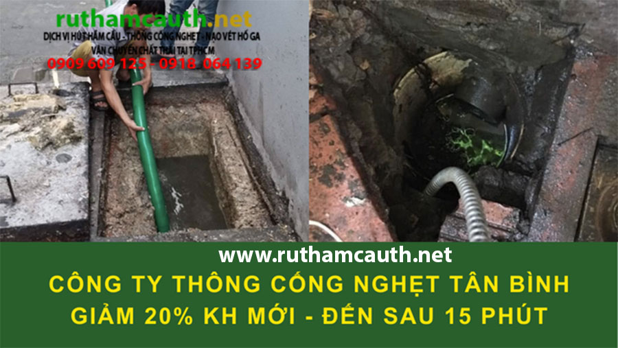 Dịch vụ thông cống nghẹt Tân Bình có mặt nhanh trong ngày