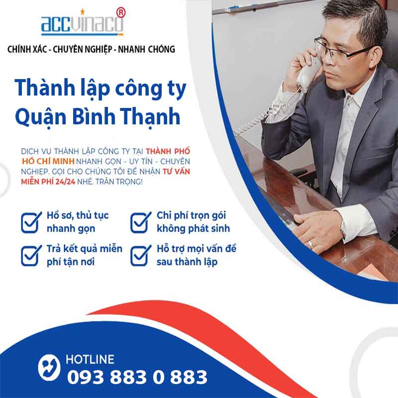 Thành lập công ty/ doanh nghiệp Quận Bình Thạnh | ACCVINACO