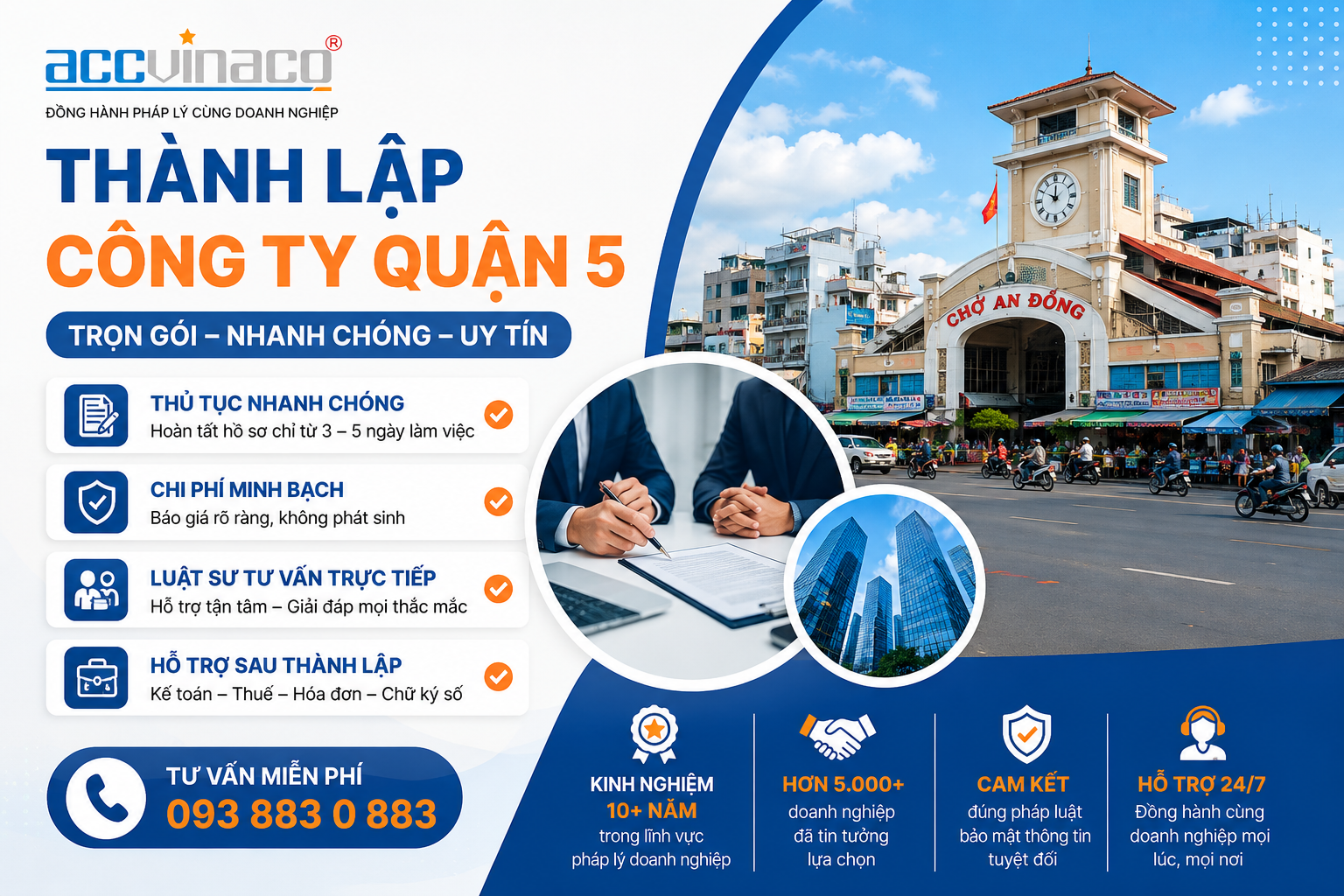 Thành lập công ty/ doanh nghiệp Quận 5 | ACCVINACO
